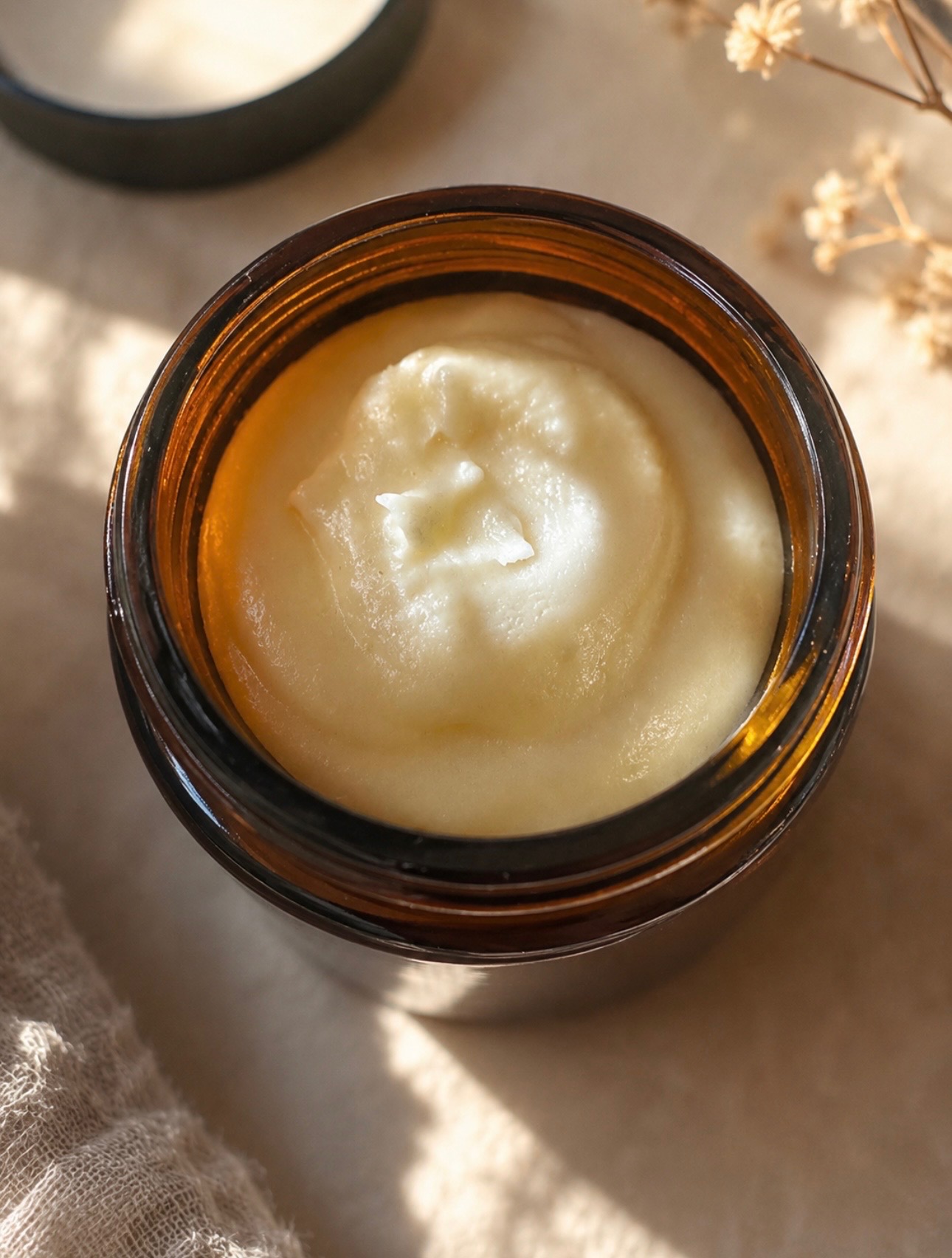 The Whipped Tallow Balm, open jar